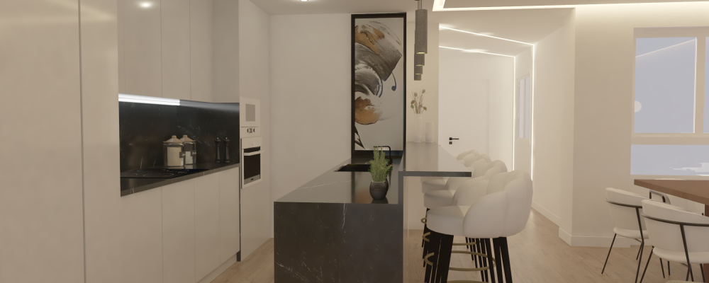 melisa genatti cocina moderna isla 3d