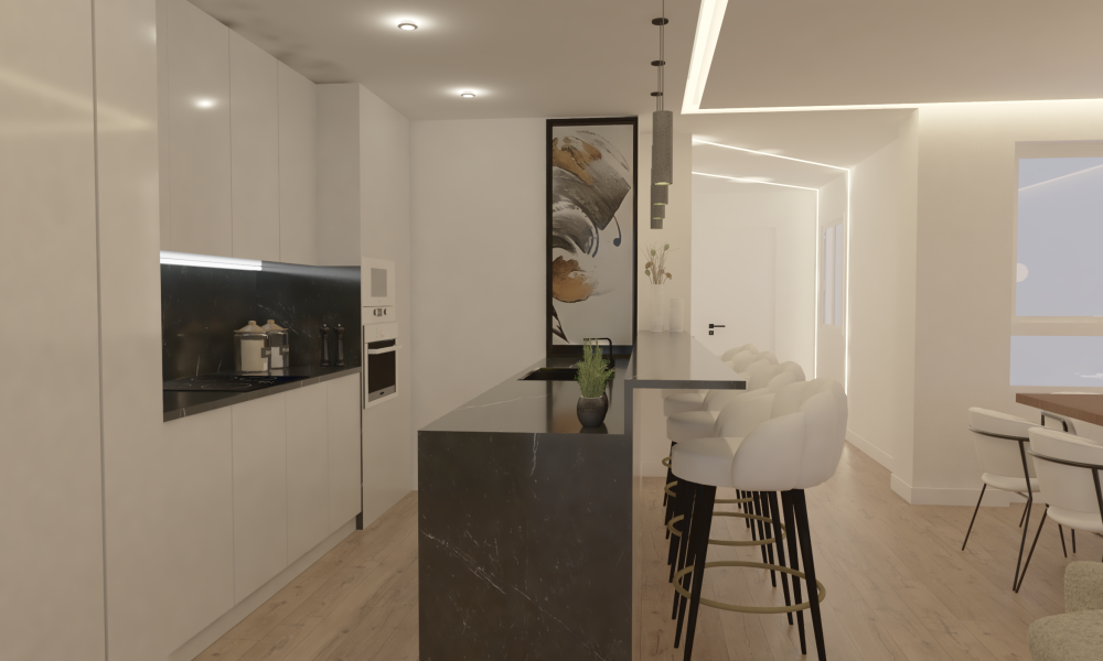 melisa genatti cocina moderna isla 3d