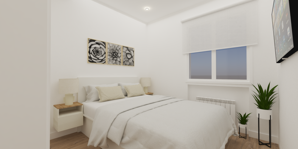 melisa genatti dormitorio blanco minimalista 3d
